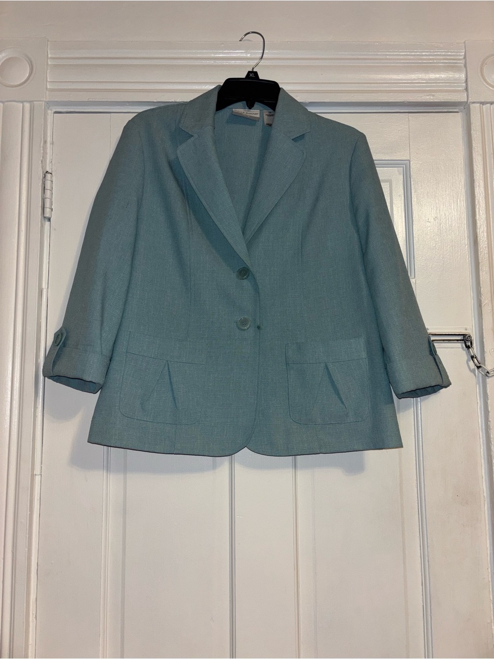 Alfred Dunner Light Teal Women's Blazer